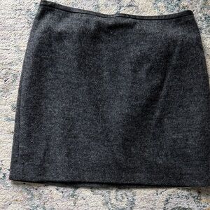 Madewell Gamine Wool Blend Mini Skirt Size 0 Gray
